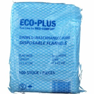 ECO Plus Einwegwaschhandschuh blau