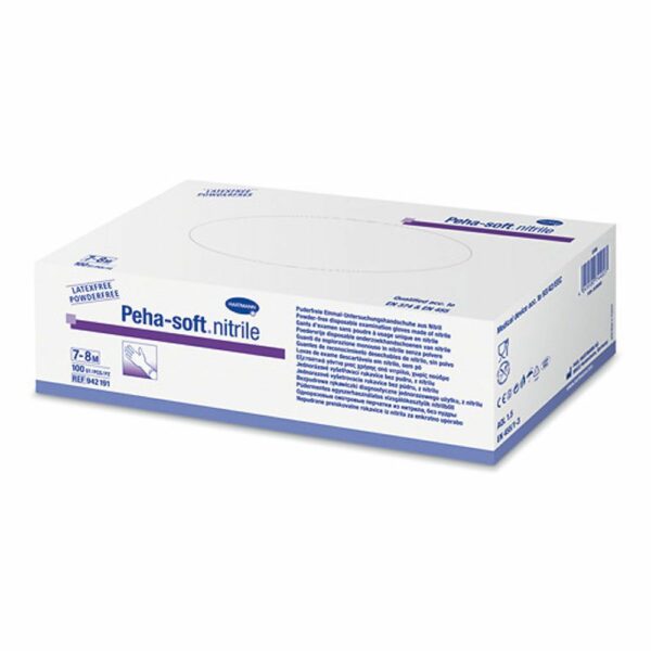 Peha-soft® nitrile puderfrei unsteril Untersuchungshandschuhe Gr. M 7 - 8
