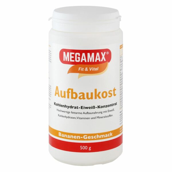 Megamax® Fit & Vital Aufbaukost Kohlenhydrat-Eiweiß-Konzentrat Bananen-Geschmack