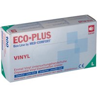 Eco-Plus Vinyl Handschuhe Gr. L unsteril puderfrei weiß