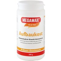 Megamax® Fit & Vital Aufbaukost Kohlenhydrat-Eiweiß-Konzentrat Erdbeer-Geschmack