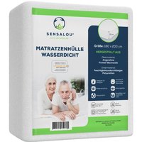 Sensalou Matratzenbezug mit Reissverschluss wasserdicht - 180x200x15cm Matratzenhülle für Allergiker