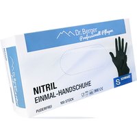 Dr. Berger Nitril Einmalhandschuhe latex- und puderfrei Schwarz Gr. S