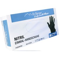 Dr. Berger Nitril Einmalhandschuhe latex- und puderfrei Schwarz Gr. M