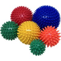 Igelball 6er-Set (blau - rot - gelb - orange - 2xgrün)