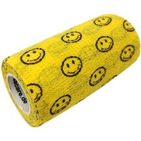 LisaCare kohäsive Bandage - Smiley Gelb - 10cm x 4
