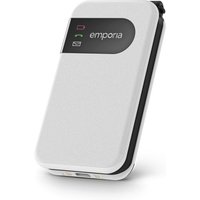 emporia SIMPLICITYglam Smartphone mit Klappfunktion 4G weiß 128 MB 2