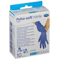 Peha-soft® nitrile fino puderfrei unsteril Untersuchungshandschuhe Gr. S 6 - 7
